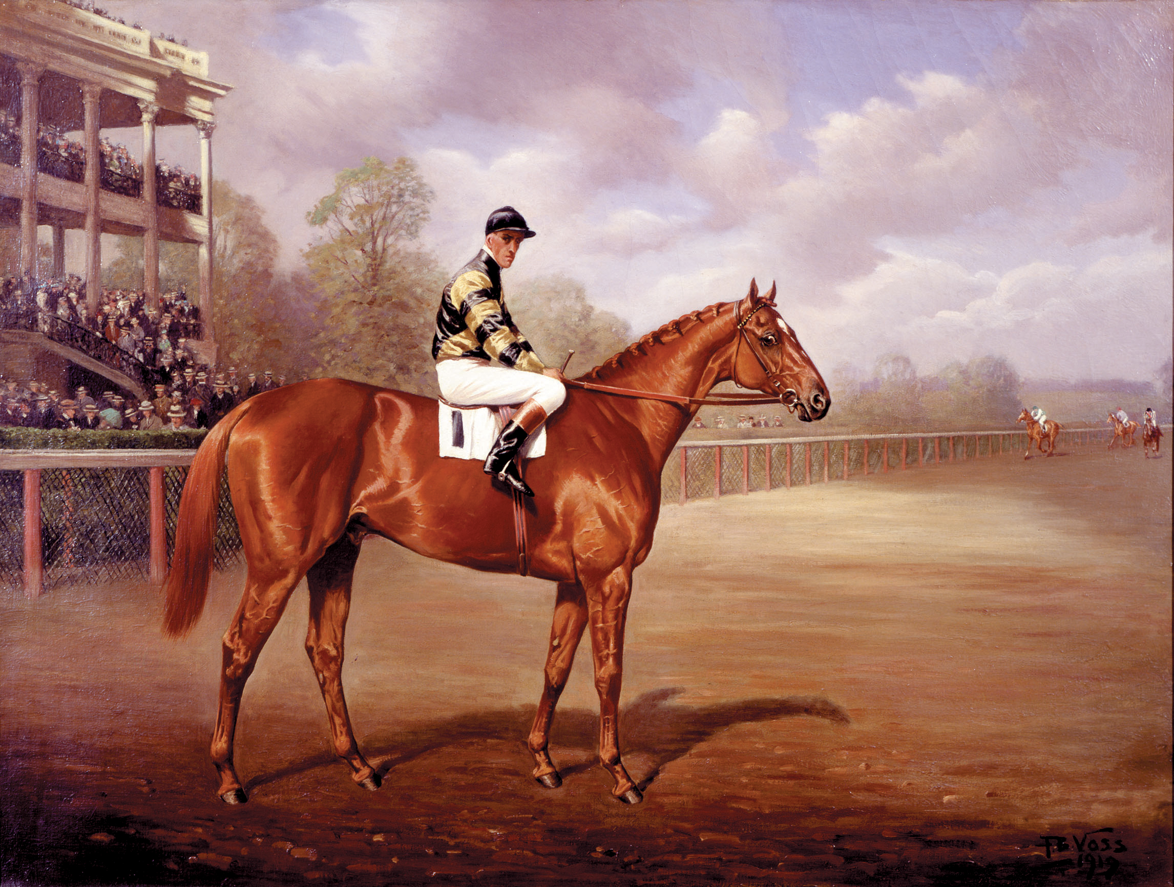 2004.65: Man o’ War as a Two-year-old by Franklin Brooke Voss (1880-1953), Oil on canvas, 1919, Museum Purchase