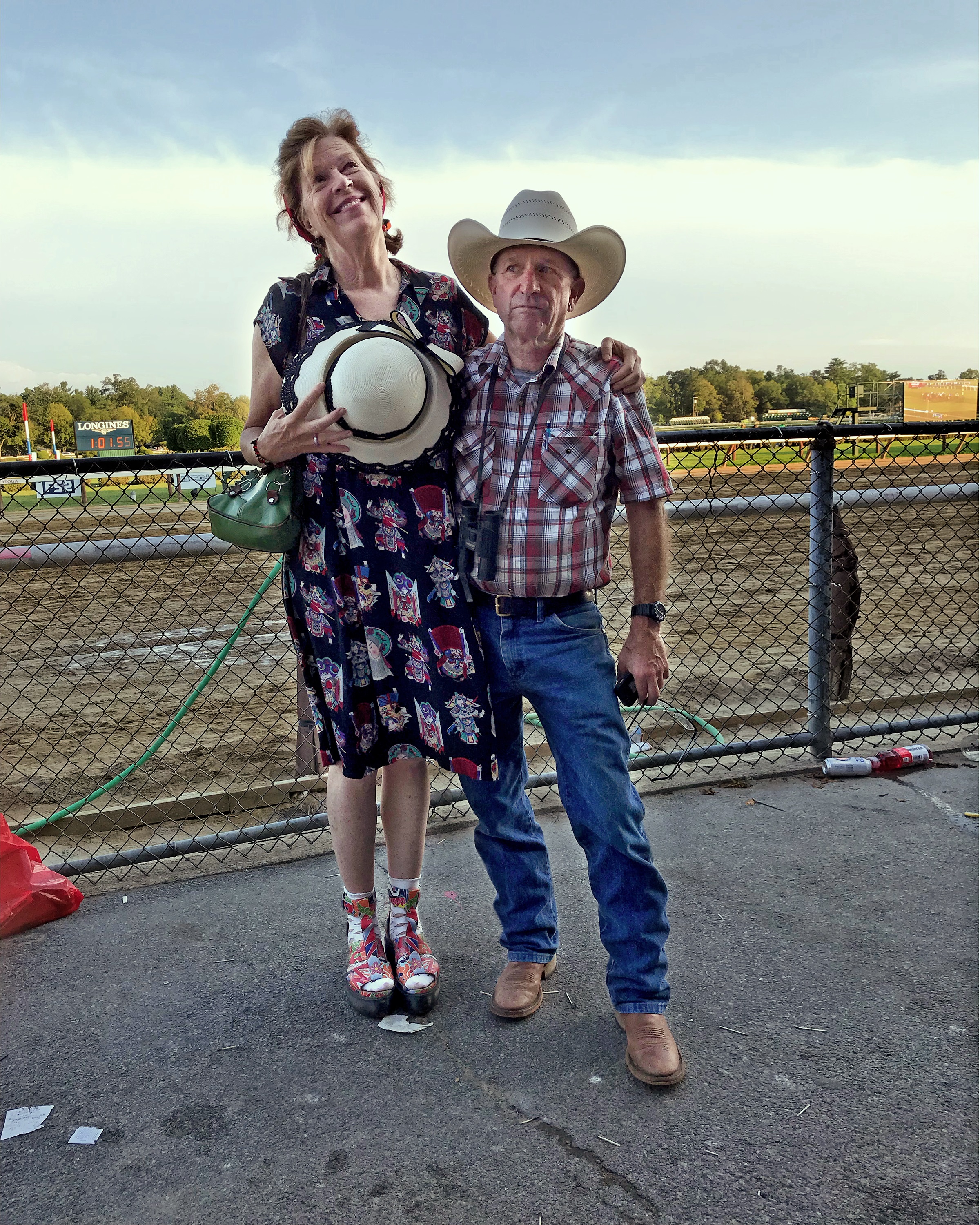 "Best Turned Out: Sally and John at the Whitney, August 2019 - August 3, 2019 - Saratoga Racetrack), Lorna Lentini