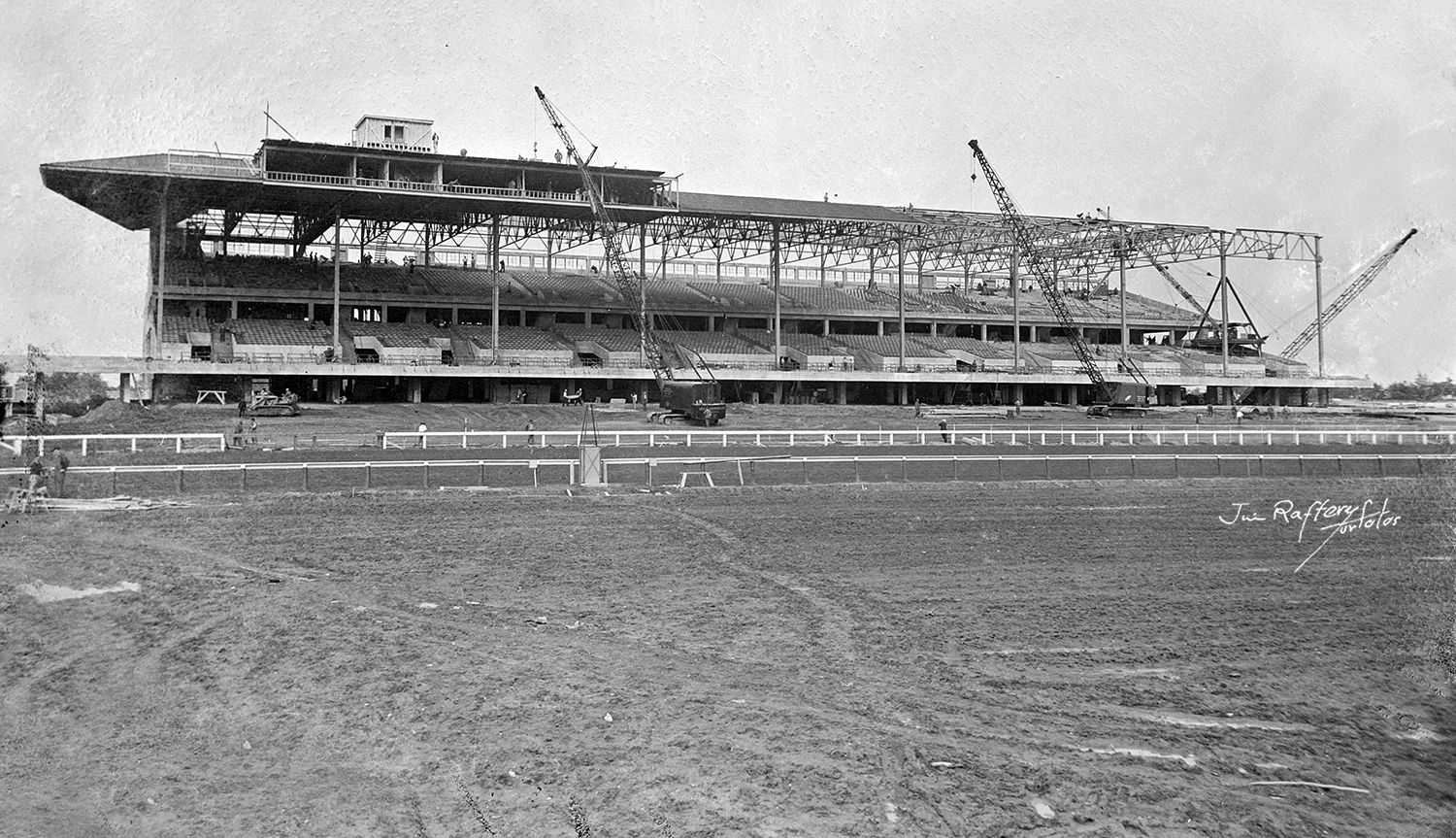 Monmouth Park during its construction, June 15, 1946 (Jim Raftery Turfotos)
