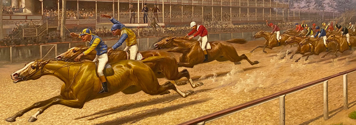 1955.15.1: First Futurity by L. Maurer (1832-1932), Oil on canvas, 1889, Gift: George D. Widener