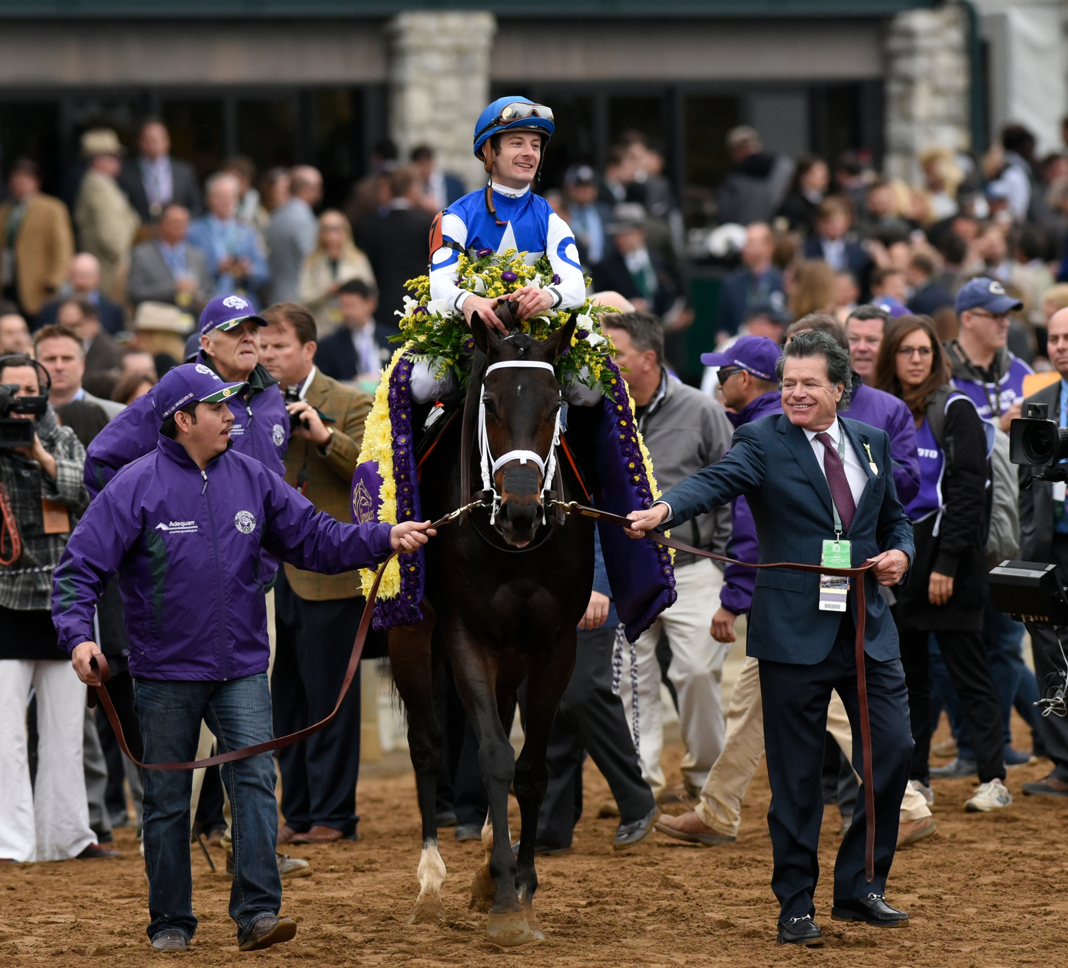 Tepin, Julien Leparoux up, after winning the 2015 Breeders' Cup Mile at Keeneland (Breeders' Cup/Eclipse Sporstwire)
