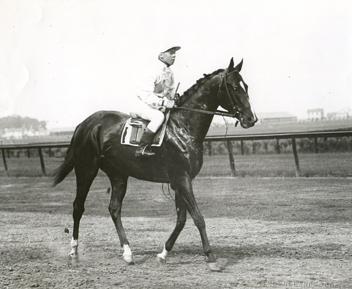 Colin with Joe Notter up (Keeneland Library Cook Collection/Museum Collection)