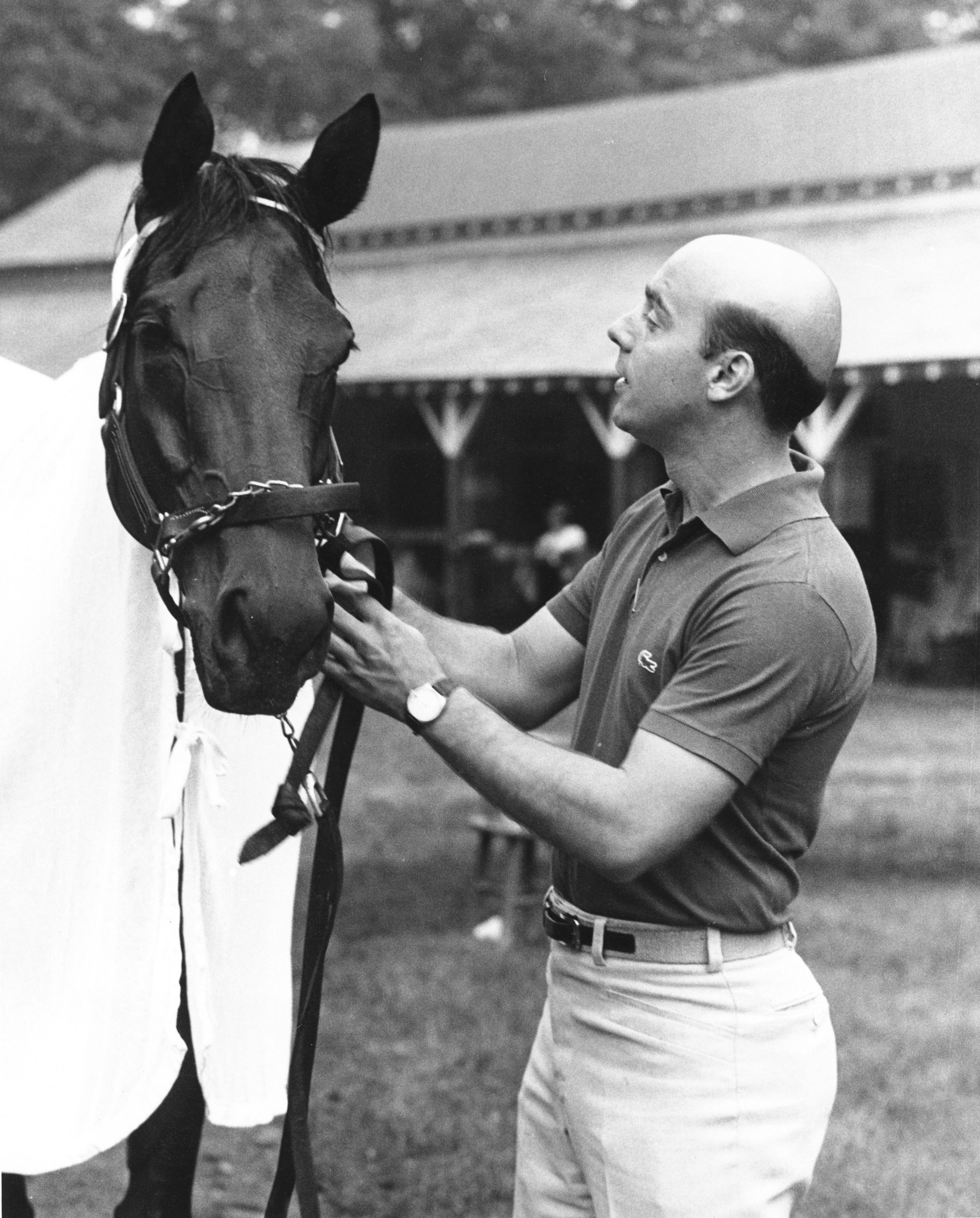 Davona Dale and trainer John Veitch (NYRA/Museum Collection)