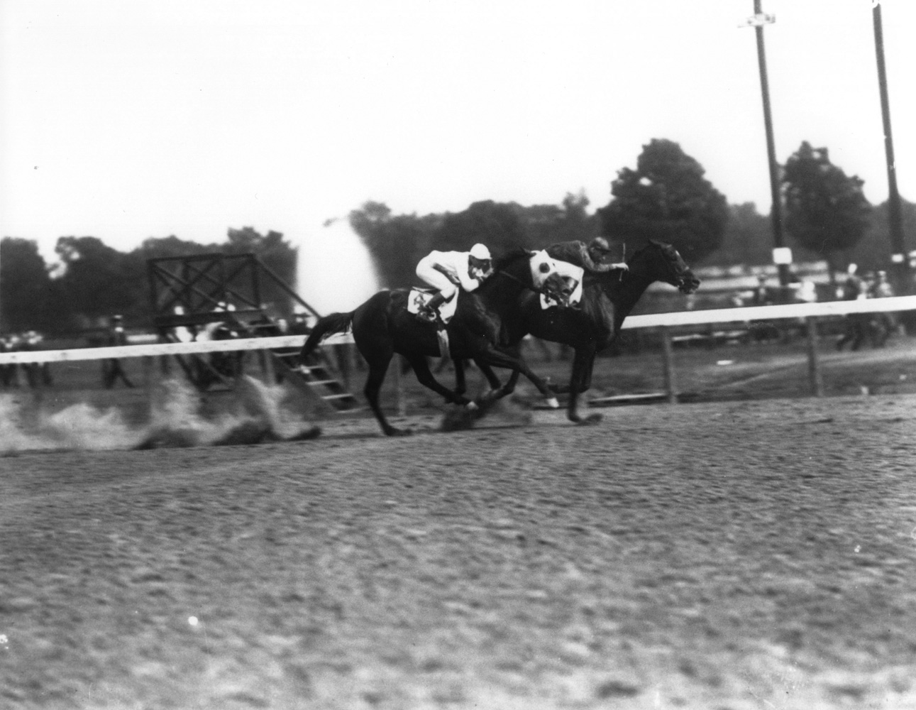 Exterminator (Albert Johnson up) winning the 1922 Saratoga Cup (Keeneland Library Cook Collection/Museum Collection)