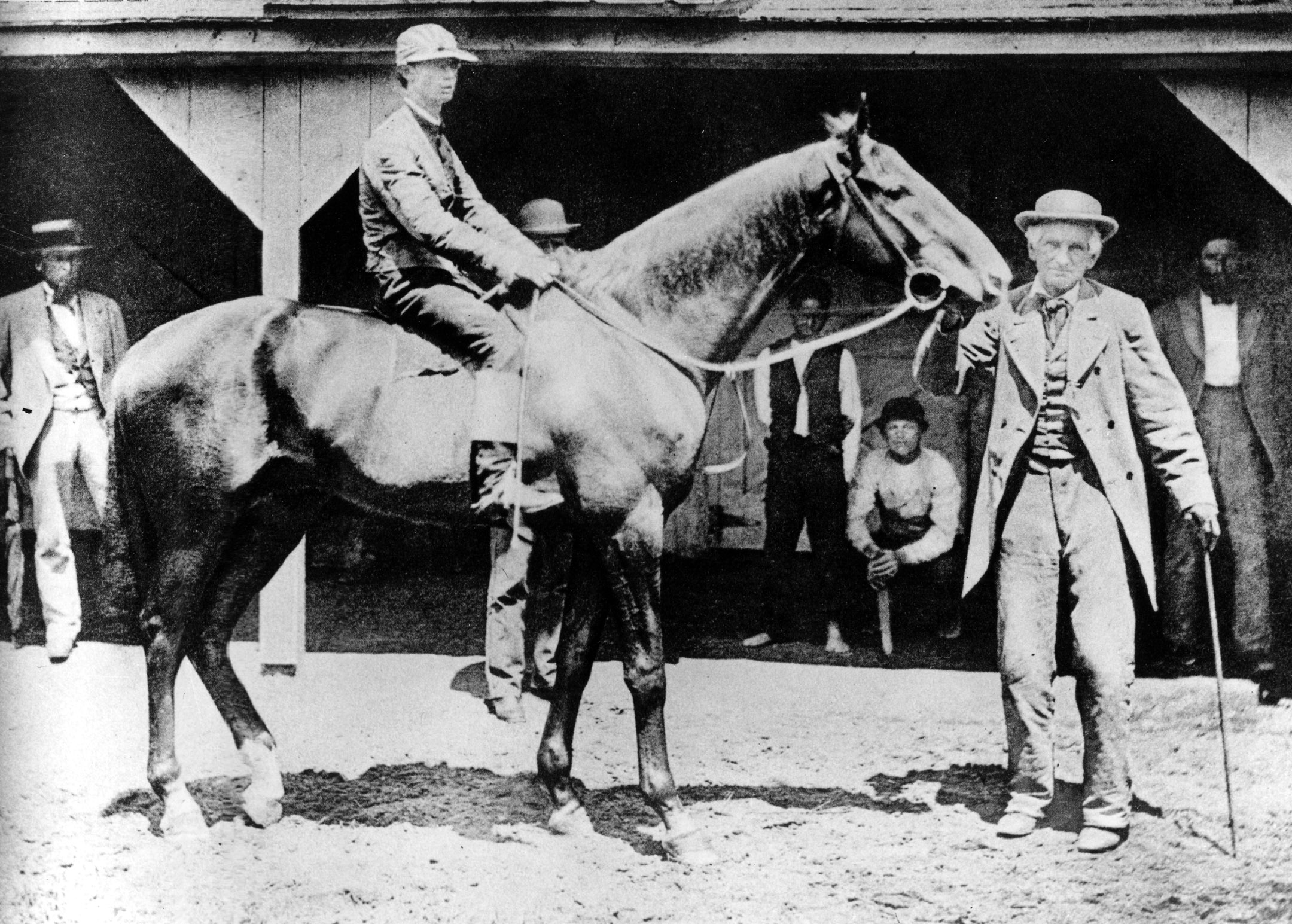 Longfellow with owner, breeder and trainer John Harper (Keeneland Library McClure Collection/Museum Collection)