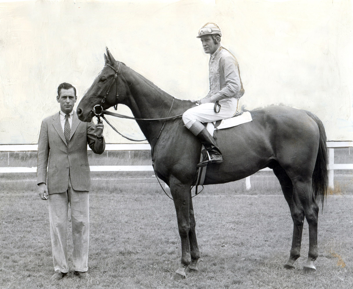 Neji with trainer D. Michael Smithwick and jockey Alfred P. Smithwick (Bert and Richard Morgan/Museum Collection)