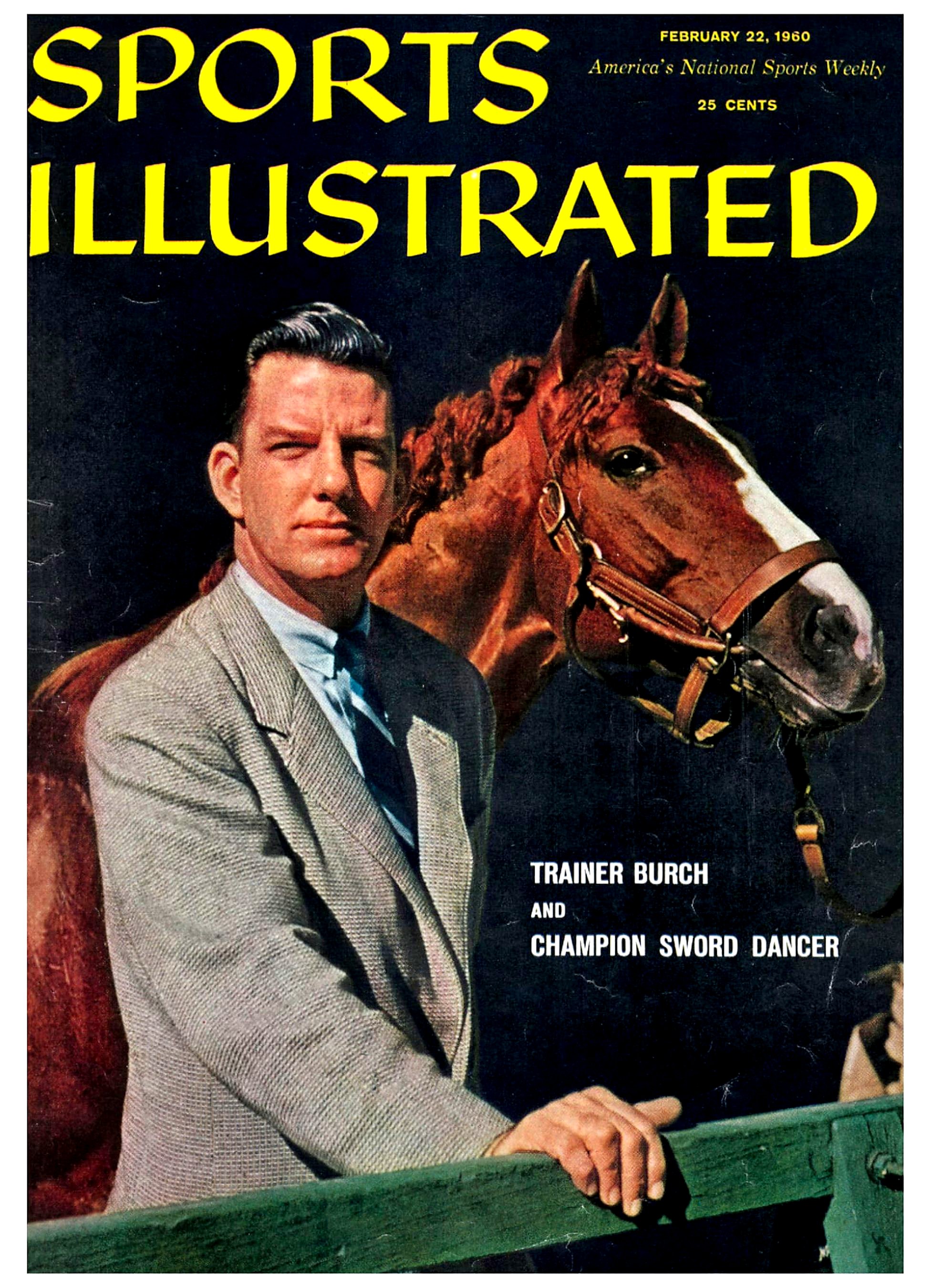 Elliott Burch and Sword Dancer on the cover of "Sports Illustrated" in 1960 (Sports Illustrated)