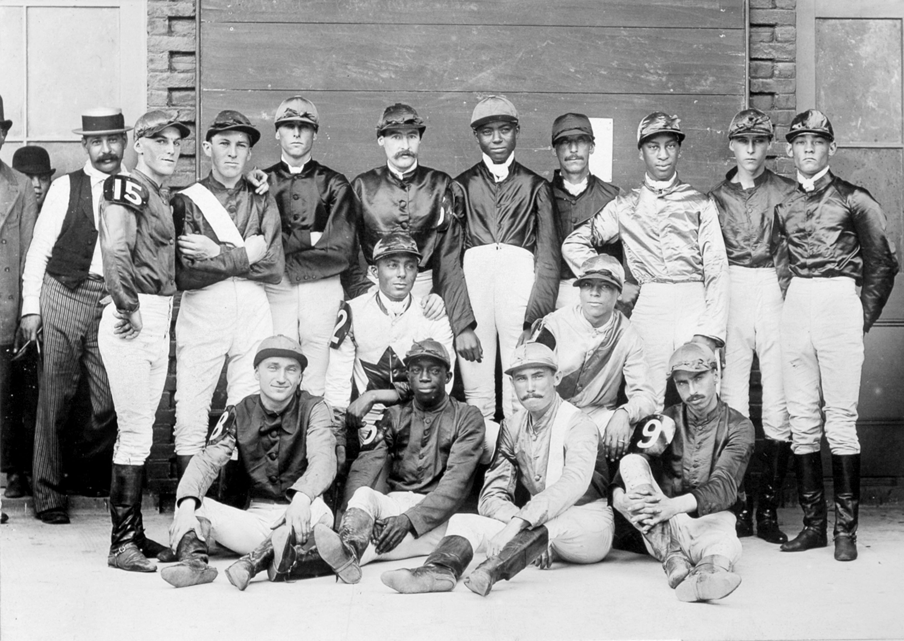 Anthony Hamilton, front row, second from left (Keeneland Library Hemment Collection)