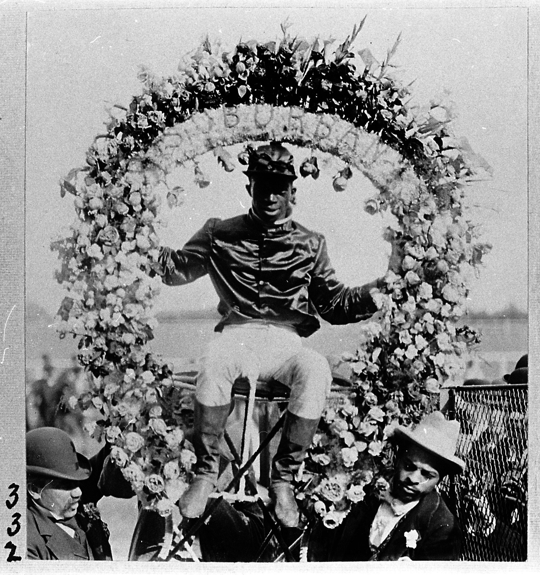 Anthony Hamilton after winning the 1895 Suburban (Keeneland Library Hemment Collection)
