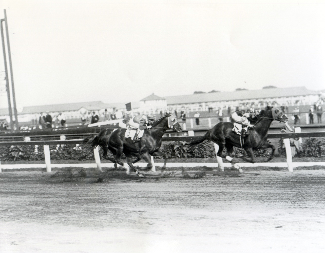 Frank Coltiletti and Sun Beau winning the 1929 Aqueduct Handicap at Aqueduct (Keeneland Library Cook Collection/Museum Collection)