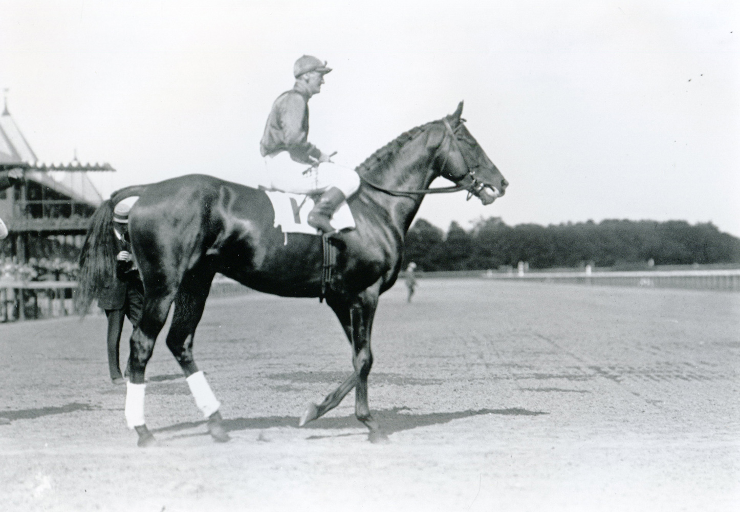 Willie Knapp and Sun Briar at Saratoga (Keeneland Library Cook Collection/Museum Collection)