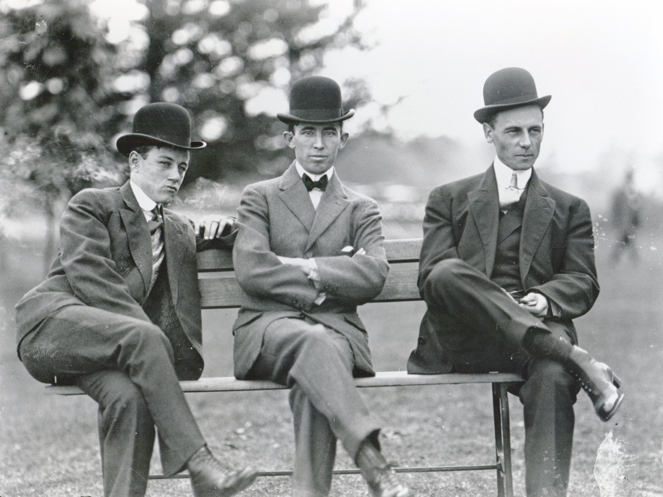 Frank O'Neill, Tommy Burns, and Willie Shaw (from left to right) (Keeenland Library Cook Collection/Museum Collection)