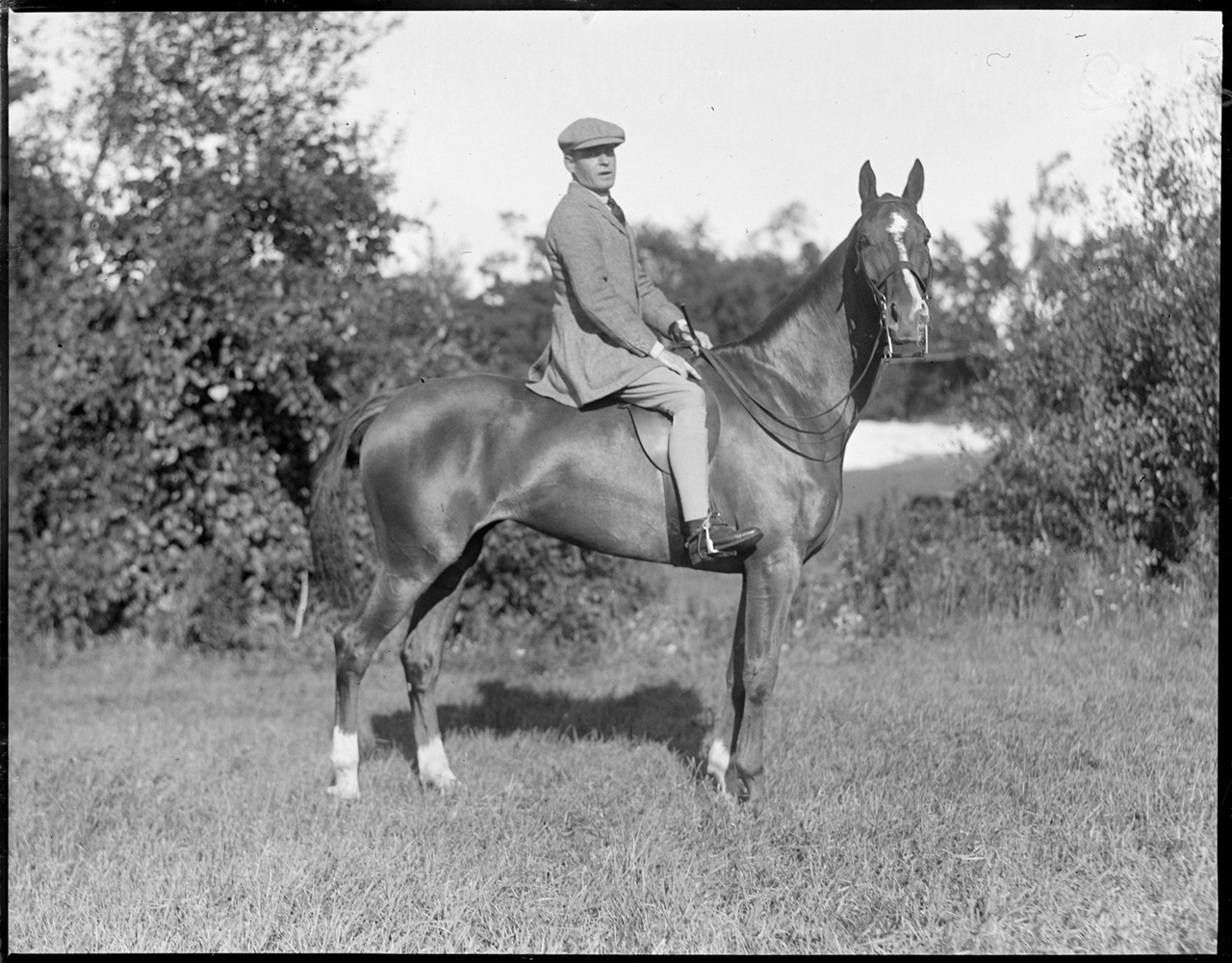 Bayard Tuckerman, Jr. at Southborough, Massachusetts (Courtesy of the Boston Public Library, Leslie Jones Collection)