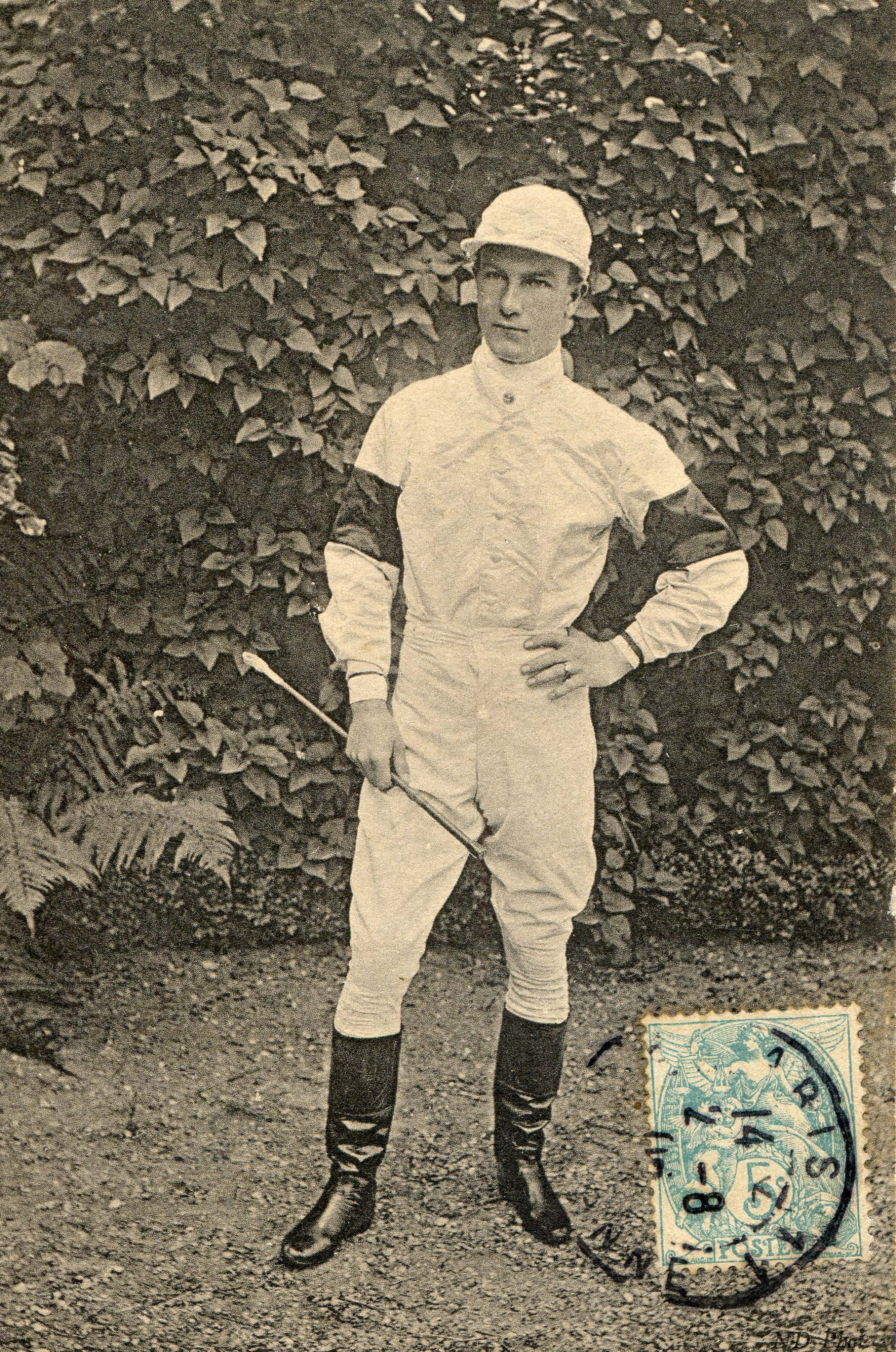 Portrait photograph of Nash Turner featured on a French postcard (Courtesy of Ken Grayson)