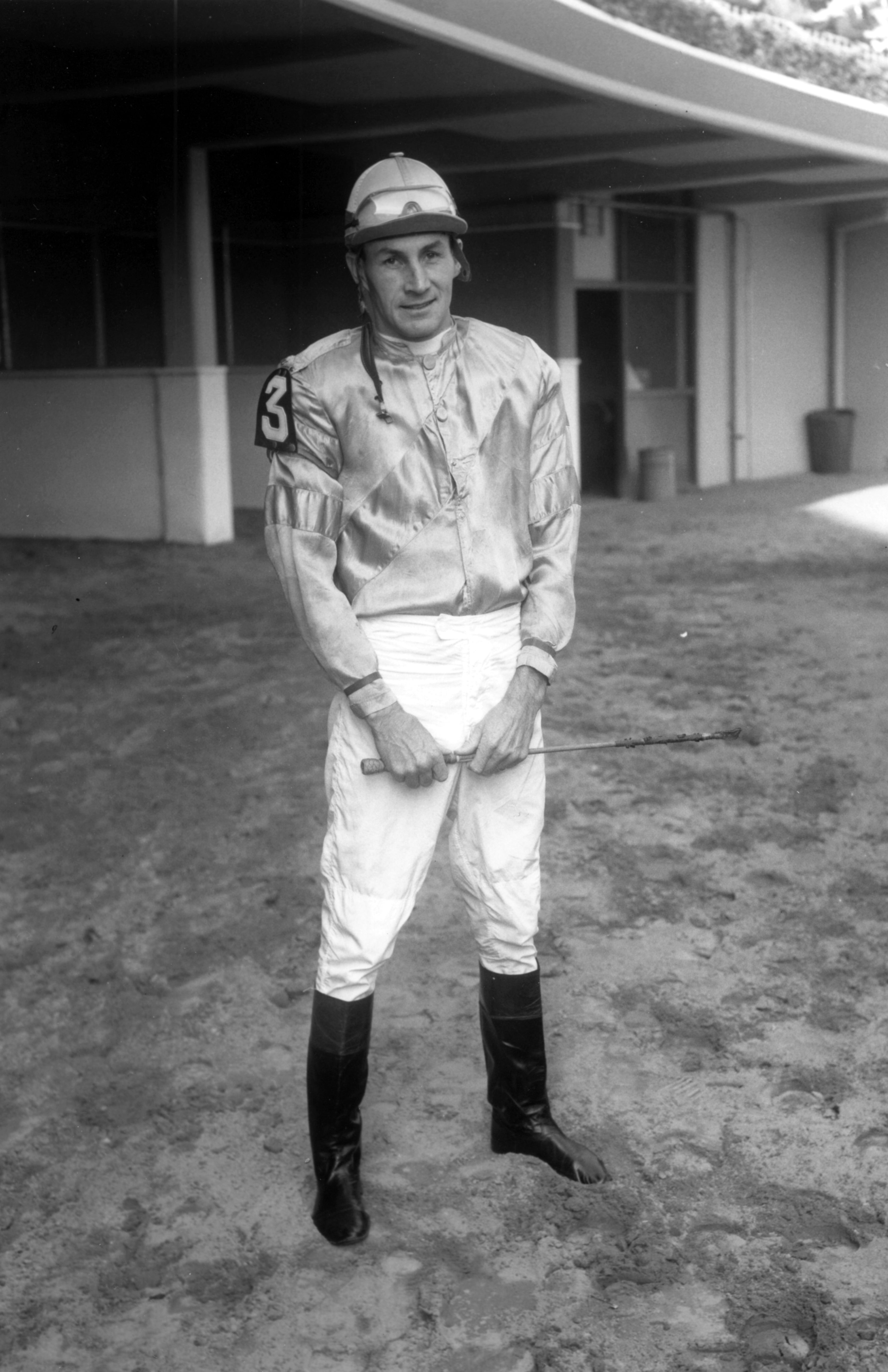 Joe Aitcheson, Jr. at Aqueduct, October 1961 (Keeneland Library Morgan Collection/Museum Collection)