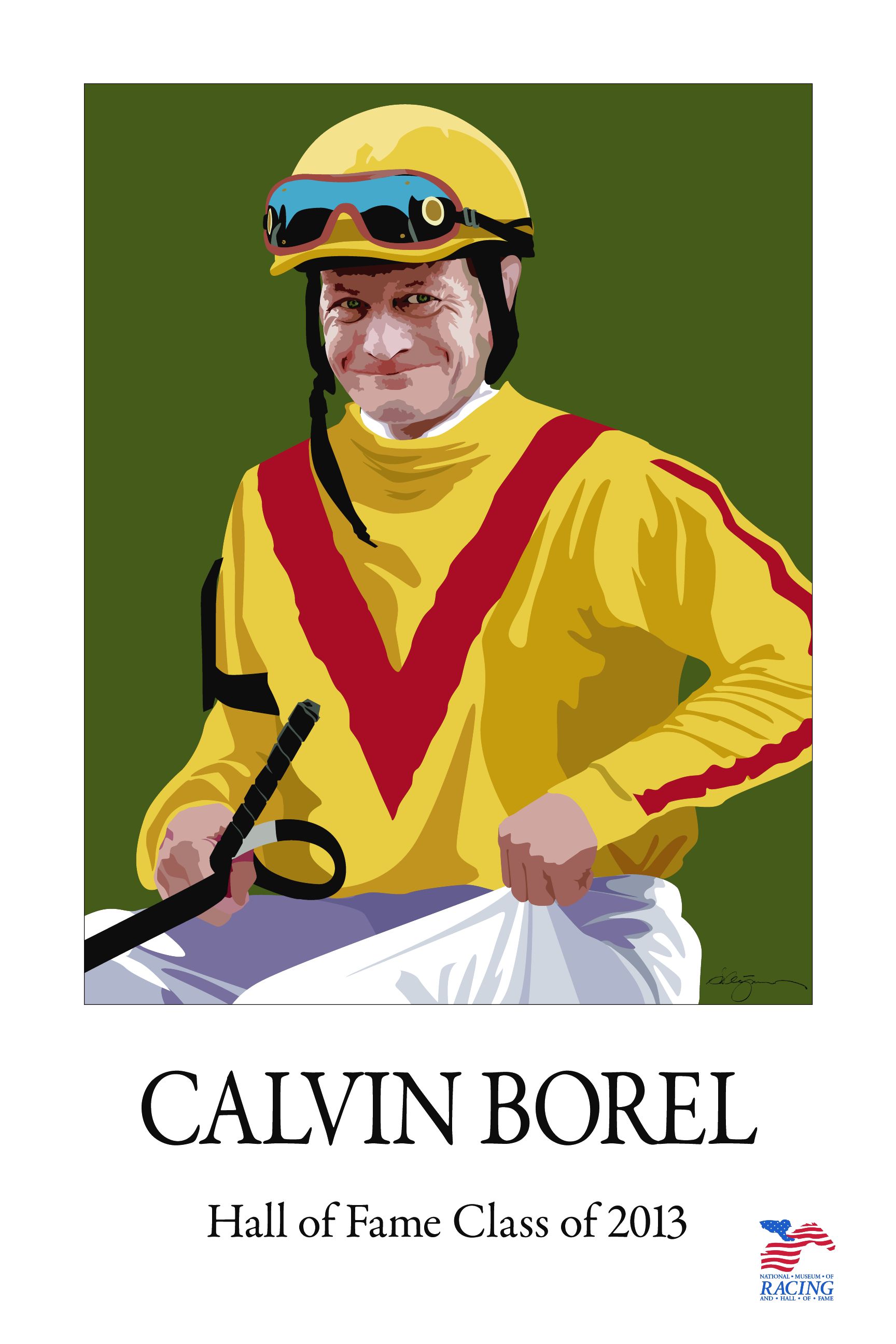 Greg Montgomery poster of Calvin Borel (Courtesy of artist)