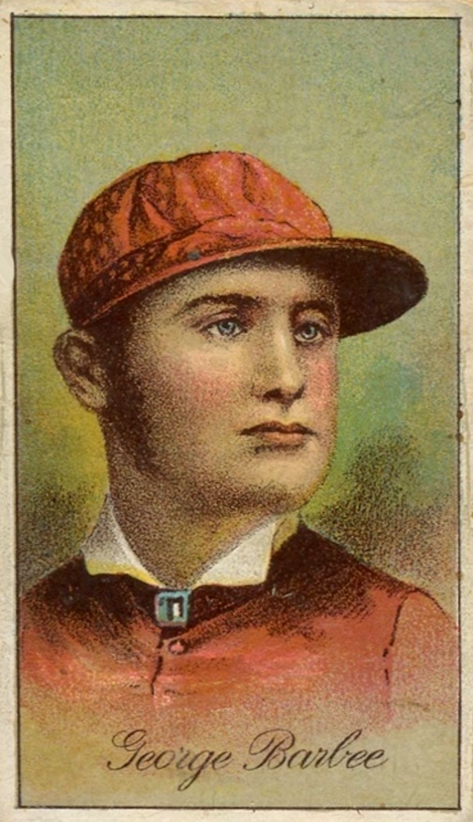 George Barbee, 1880s jockey card (Public Domain)