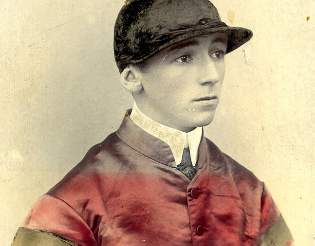 Colorized photograph of Daniel Maher, signed in 1901 (Museum Collection)