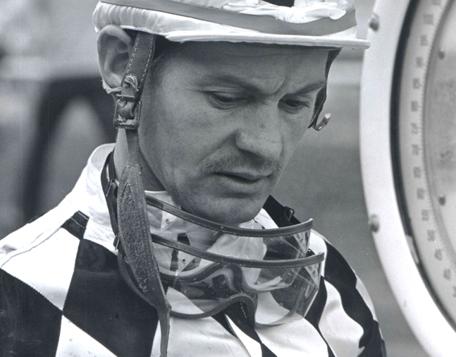 Ron Turcotte at Santa Anita, October 1974 (Bill Mochon/Museum Collection)