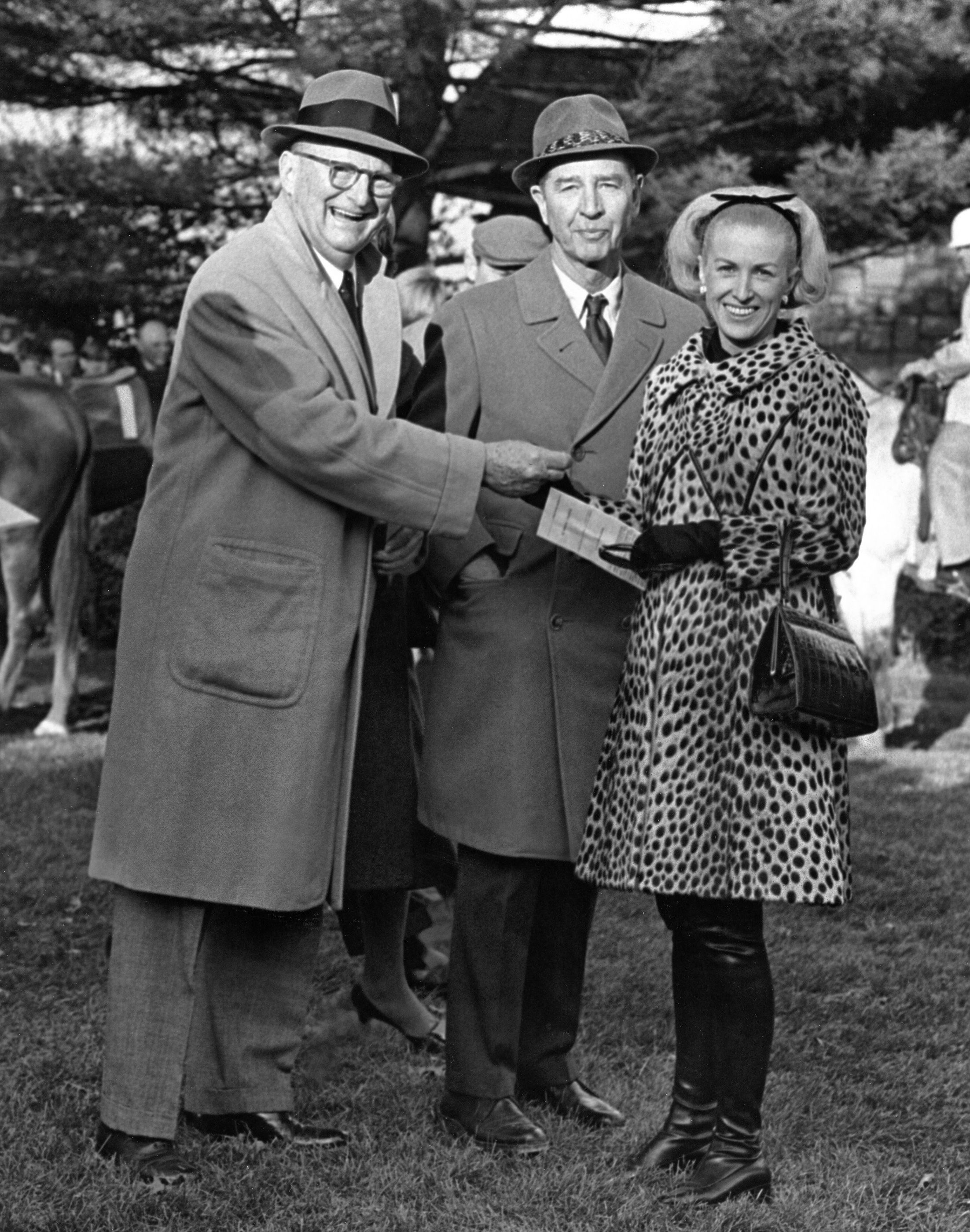 From left. Leslie Combs, C. V. Whitney, and Marylou Whitney (Keeneland Association)