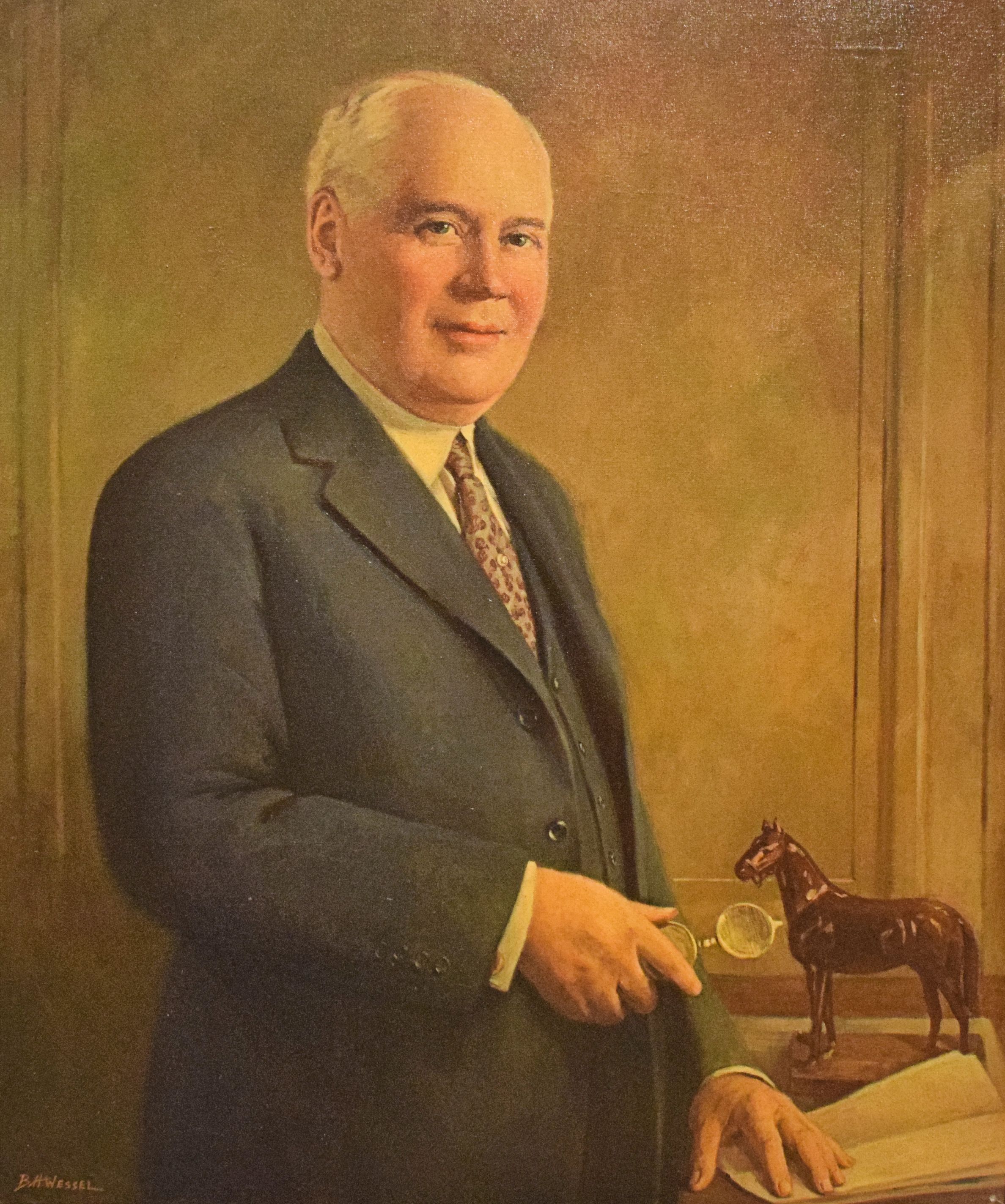 Portrait of Matt Winn by B. H. Wessel, 1935 (Museum Collection)