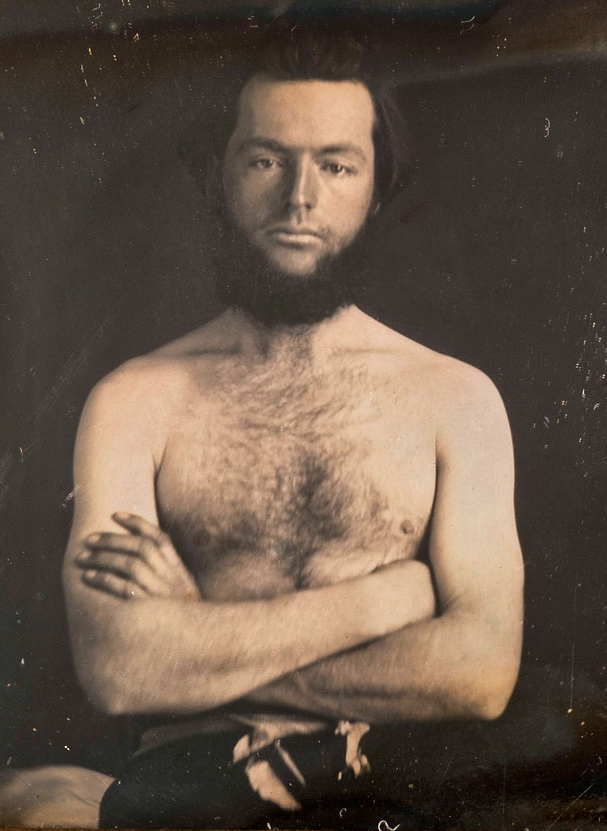 John Morrissey, from a daguerreotype photograph, ca. 1850s (public domain image)