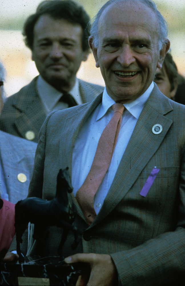 John Gaines at the inaugural Breeders' Cup at Hollywood Park in 1984 (Breeders' Cup Photo)