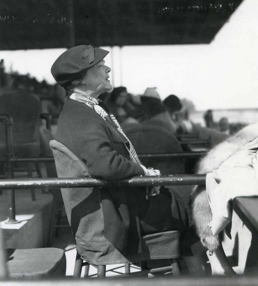 Helen Hay Whitney at Hialeah Park, 1935 (Keeneland Library Morgan Collection/Museum Collection)