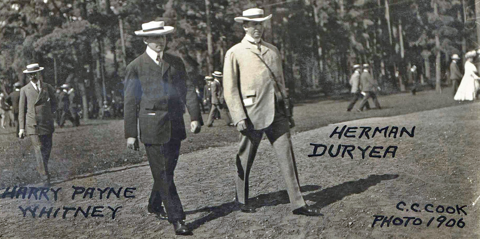 Harry Payne Whitney and Herman Duryea in 1906 (C. C. Cook/Museum Collection)