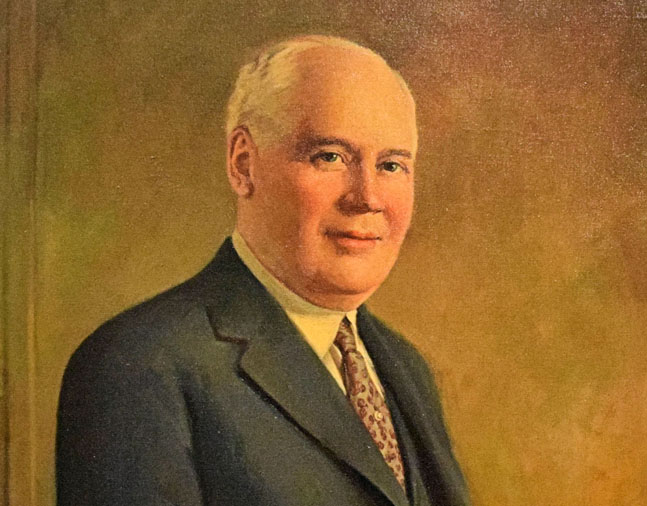 Portrait of Matt Winn by B. H. Wessel, 1935 (Museum Collection)