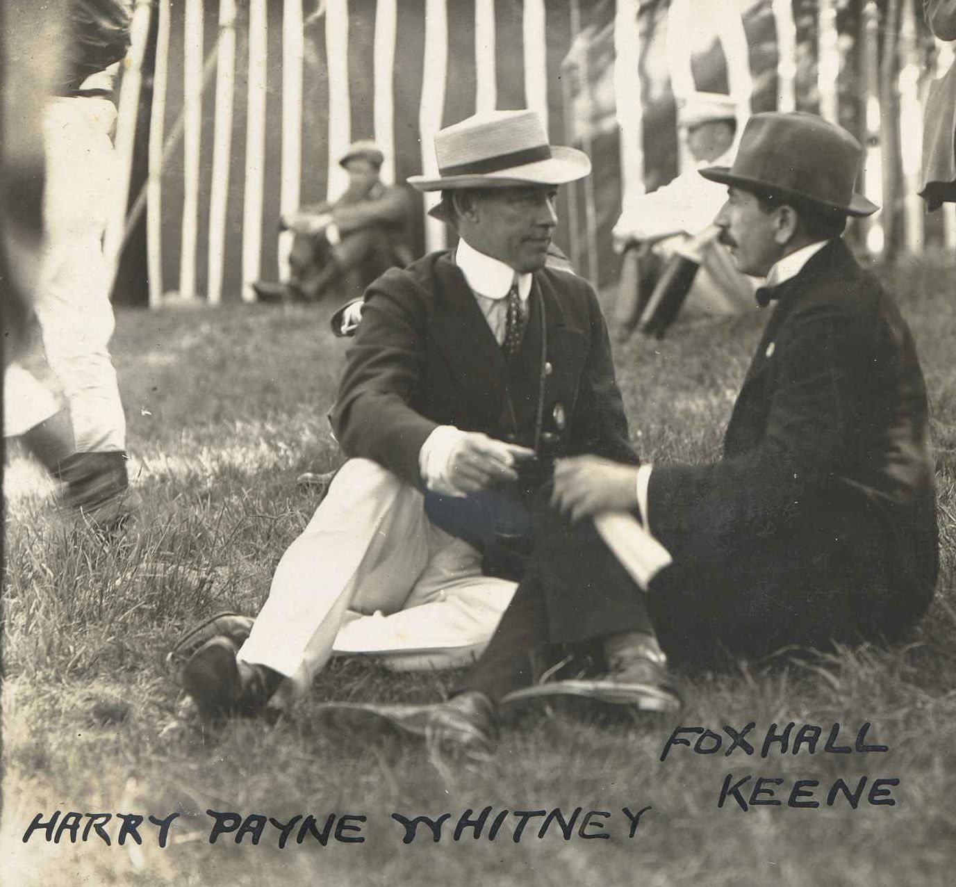 Harry Payne Whitney and Foxhall Keene in 1908 (C. C. Cook/Museum Collection)