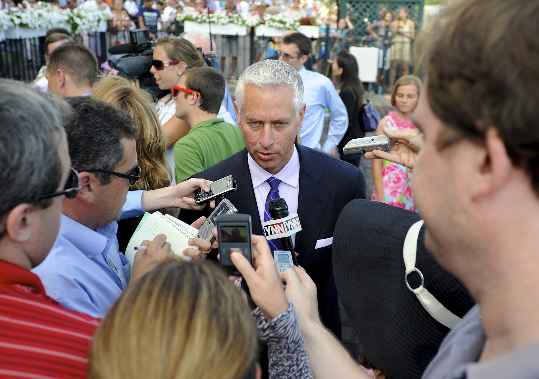 Todd Pletcher at Saratoga Race Course, 2011 (Bob Mayberger/Museum Collection)