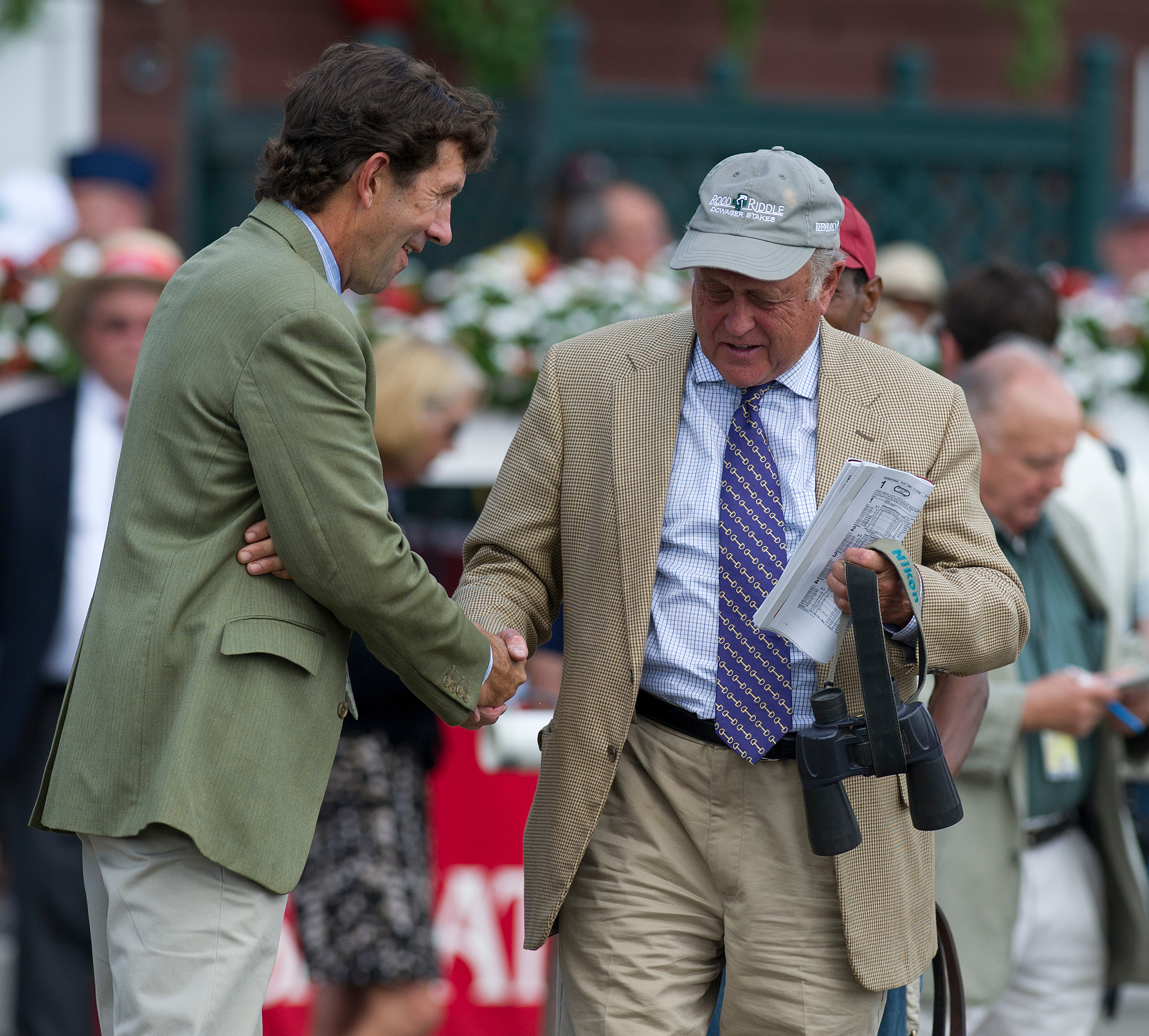 Jack Fisher and Jonathan Sheppard at Saratoga Race Course (Tod Marks)