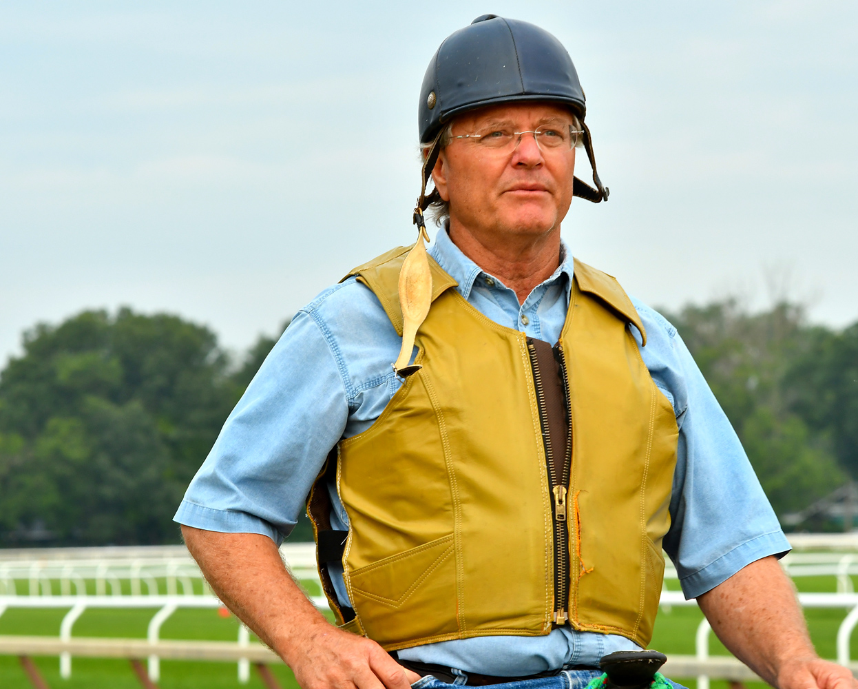 Bill Mott at Saratoga Race Course, August 2018 (Brien Bouyea)