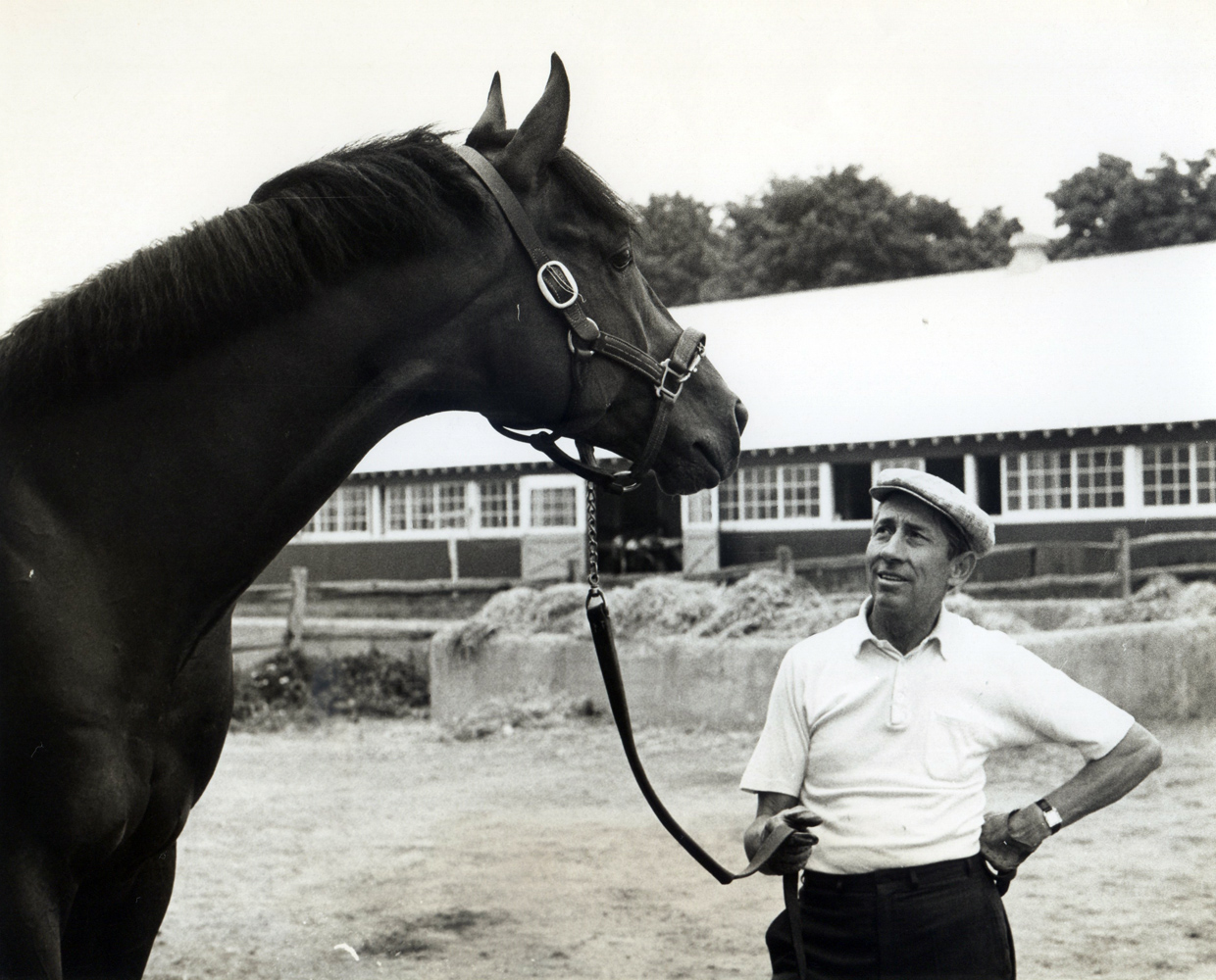 John Nerud and Dr. Fager, July 1968 (NYRA/Paul Schafer /Museum Collection)