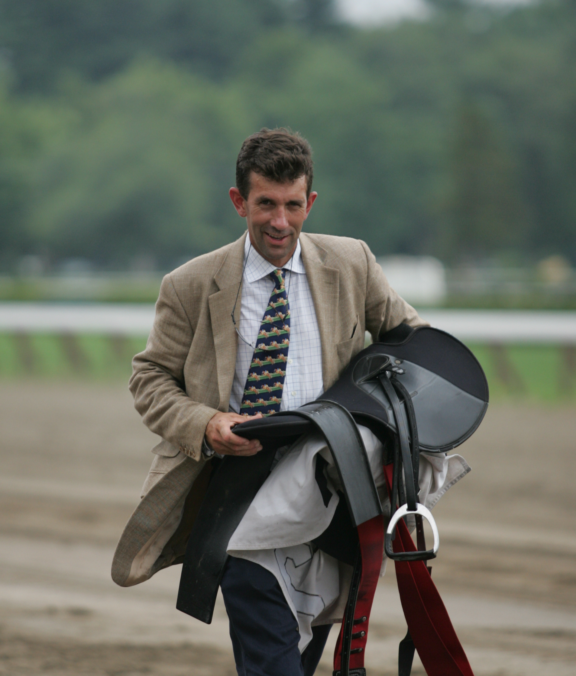 Jack Fisher at Saratoga Race Course (Tod Marks)