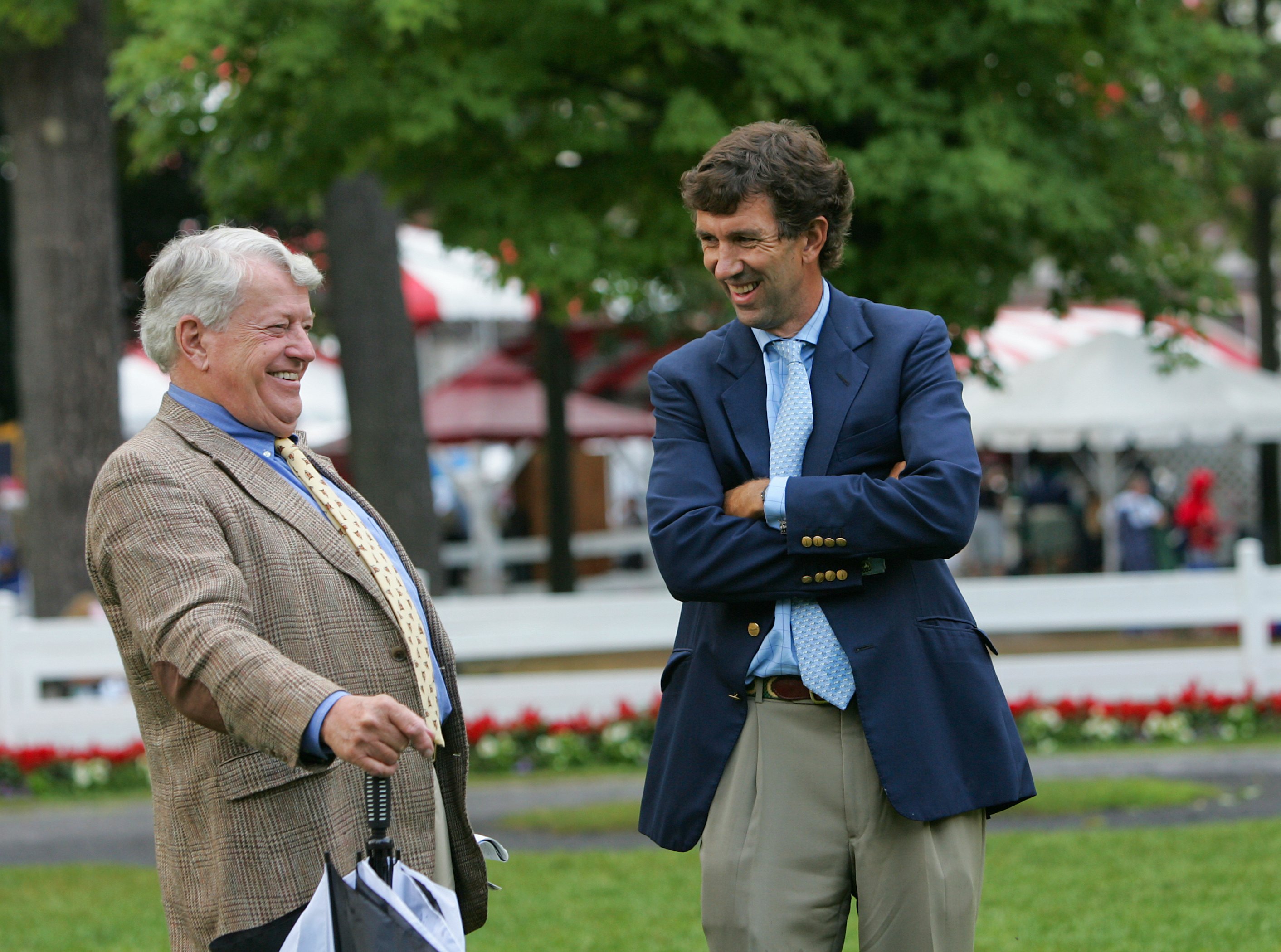 Jack Fisher and Sonny Via at Saratoga Race Course (Tod Marks)